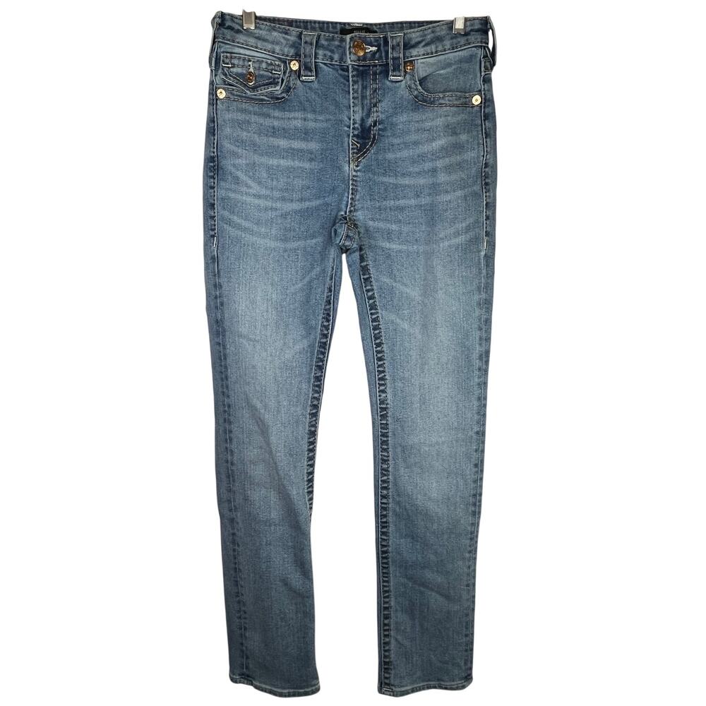 True Religion Billie Big T Mid Rise Straight jeans, size 28, EUC